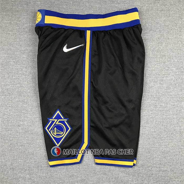 Short Golden State Warriors Ville Edition 2021-22 Noir